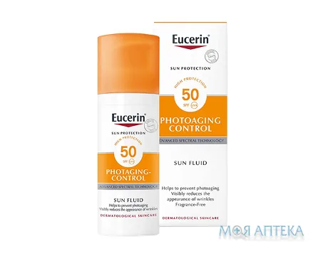 Eucerin Сонцезахисний Флюїд для Обличчя SPF-50+ д/чутл. шкіри, 50 мл