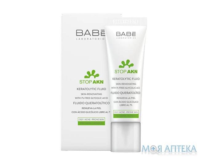 Babe Laboratorios (Бабе Лабораторіос) Stop AKN Флюид для проблемной кожи кератолитический с гликолевой кислотой 30 мл
