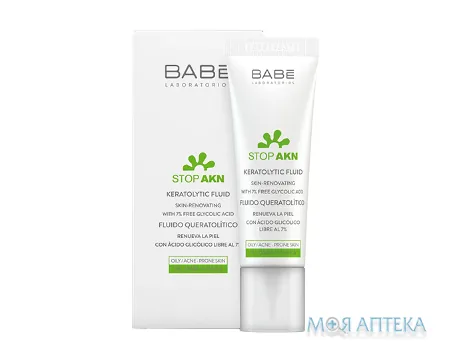 Babe Laboratorios (Бабе Лабораторіос) Stop AKN Флюїд для проблемної шкіри кератолітичний з гліколевою кислотою 30 мл