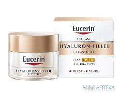 Крем для лица EUCERIN (Юцерин) Hyaluron-Filler+Elasticity (Гиалурон филлер+Эластисити) дневной для увеличения упругости кожи SPF30 50 мл