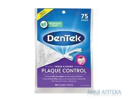 ДенТек (DenTek) Флос-зубочистки Перекрестное очищение Контроль зубного налета №75
