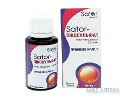 Sator-Пікосульфат краплі по 30 мл у флак.