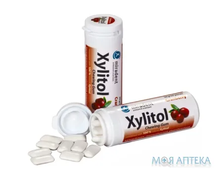 Miradent Xylitol (Мірадент Ксилітол) Жувальна гумка Журавлина №30