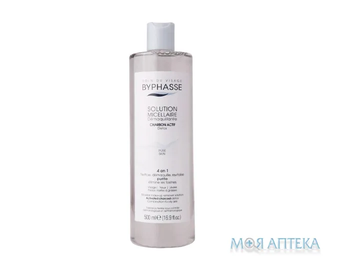 Byphasse (Біфаз) Міцелярна вода з активованим вугіллям 500 мл
