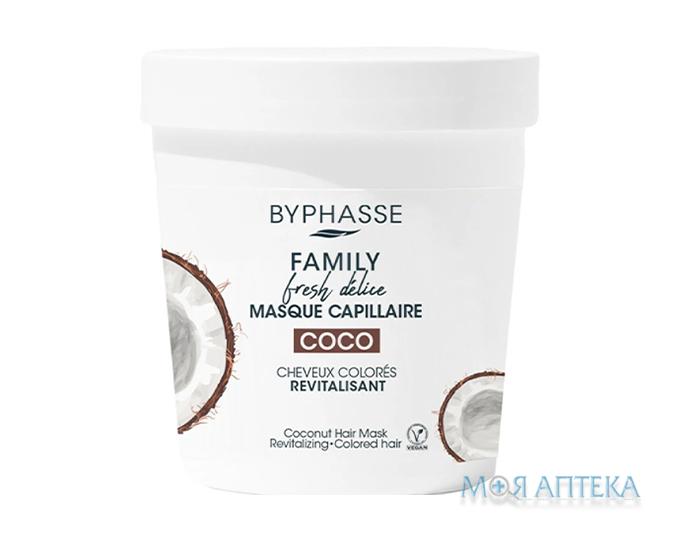 Byphasse (Біфаз) Маска для пофарбованого волосся Family Fresh Delice з кокосом 250 мл