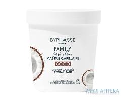 Byphasse (Бифаз) Маска для окрашенных волос Family Fresh Delice с кокосом 250 мл
