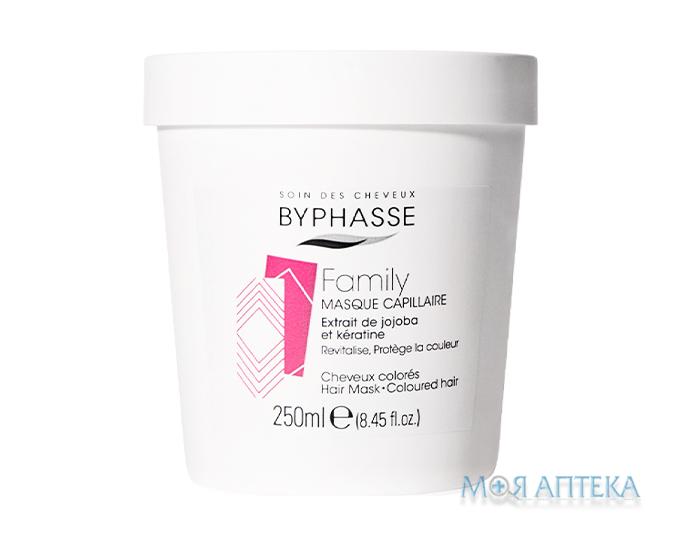 Byphasse (Біфаз) Маска для фарбованого волосся з кератином і екстрактом жожоба 250 мл