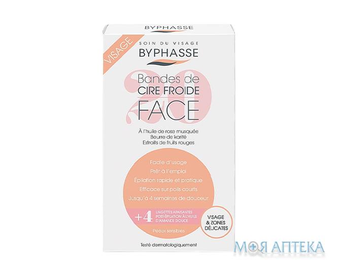 Byphasse (Біфаз) Полоски для депиляции лица и деликатных зон для чувствительной кожи №20