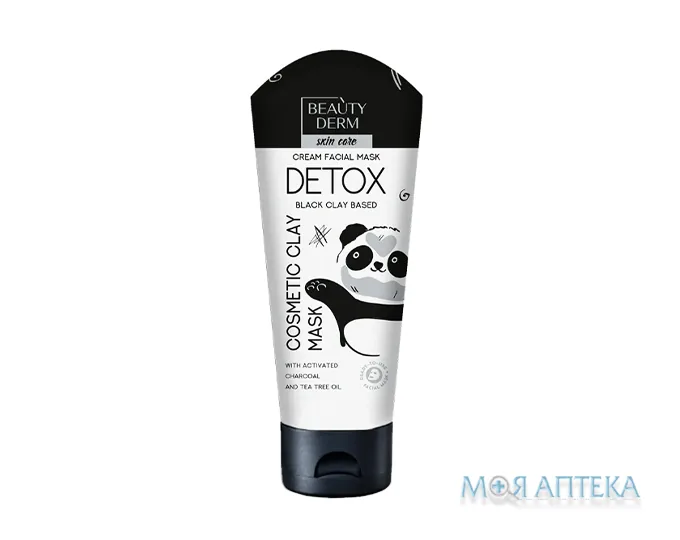 Beauty Derm (Бьюті Дерм) Маска для обличчя на основі чорної глини Detox 75 мл