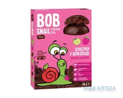 Равлик Боб (Bob Snail) Яблуко-Малина в бельгійському чорному шоколаді цукерки 60 г