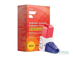 Буфомікс Ізіхейлер пор. д/інг. 80 мкг/доза + 4,5 мкг/доза інгалятор 120 доз №1