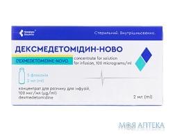 Дексмедетомідин-Ново конц. д/р-ну д/ін. 100 мкг/мл фл. 2 мл №5