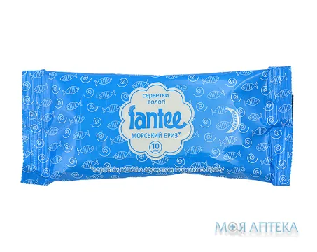 Серветки Вологі Fantee (Фанті) аромат морського бризу №10