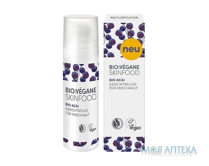 Bio Vegane (Біо Веган) Флюид для лица Органические ягоды Асаи для комбинированной кожи 30 мл
