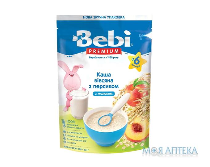 Каша Молочная Bebi Premium (Беби Премиум) овсяная с персиком с 6 месяцев, 200 г