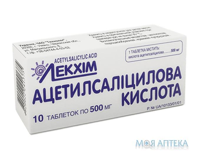 Ацетилсалициловая Кислота табл. 500 мг №10