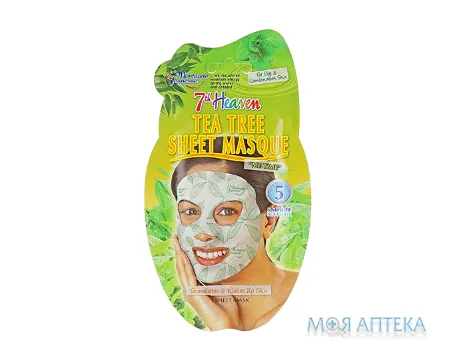Севенс Хевен (7th Heaven) Тканинна маска для обличчя Чайне дерево