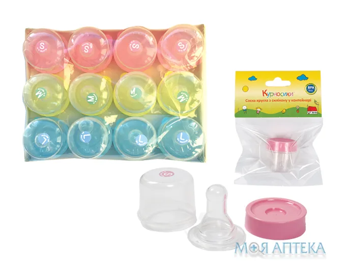 Соска силіконова Курносики кругла 7030 №12