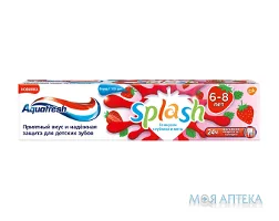 Зубна Паста Аквафреш (Aquafresh) Сплеш (Splash) смак полуниці та м`яти (6-8 років) 50 мл