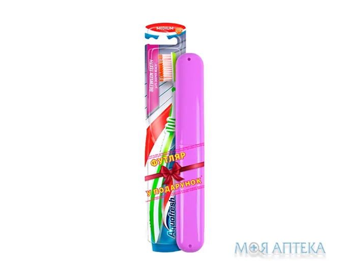 Зубна Щітка Аквафреш (Aquafresh) Between Teeth Medium+футляр
