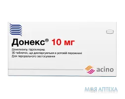 Донекс табл., дисперг. в рот. порожнині 10 мг №30