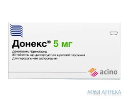 Донекс табл., дисперг. в рот. порожнині 5 мг №30