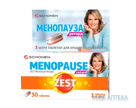 Зест (Zest) Менопауза Ретард табл. №30