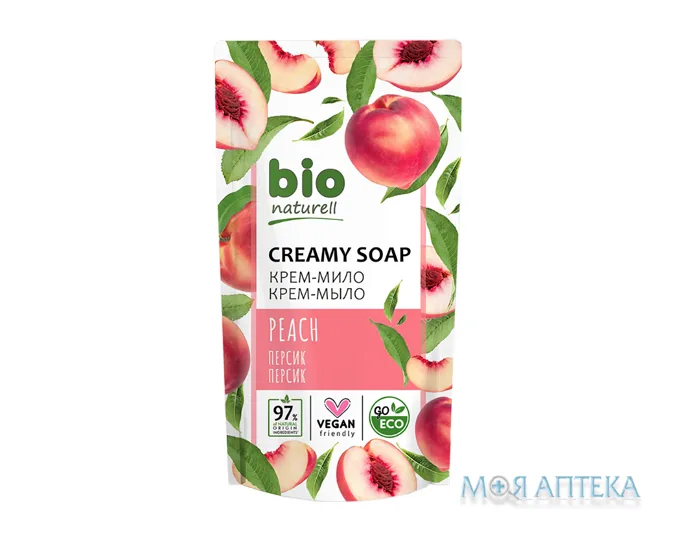 Біо Натюрель (Bio Naturell) Крем-мило Персик дой-пак 460 мл