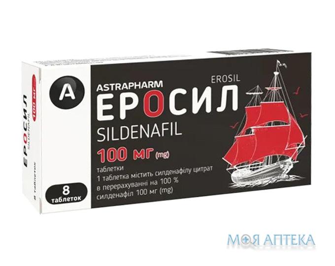 Еросил табл. 100 мг блістер №8 (4х2)
