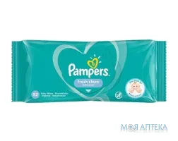 Вологі серветки дитячі Памперс (Pampers) Fresh Clean 52 шт