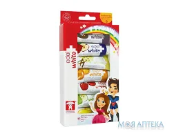 Зубна паста Edel White (Едель Вайт) дитяча 7 фруктів 9,4 мл 7 тюбиків