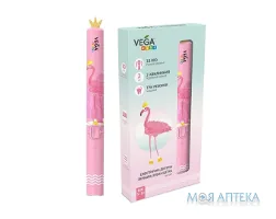 Електрична зубна щітка Vega (Вега) Kids VK-500P звукова дитяча, рожева