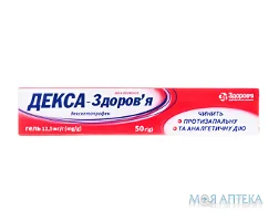 Декса-Здоров`я гель 12,5мг/г 50г туба №1