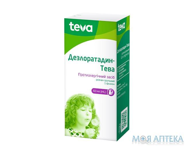 Дезлоратадин-Тева розчин ор. 0,5 мг/мл фл. 60 мл №1