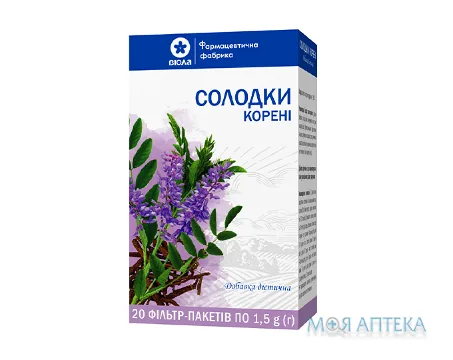 Солодки корені по 1,5 г у філ.-пак. №20