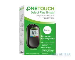 Система контроля уровня глюкозы в крови (глюкометр) One Touch Select Plus Simple (Ван Тач Селект Плюс Симпл) 1 шт
