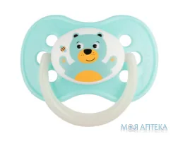 Пустушка Canpol Babies (Канпол Бебіс) 22/595 Animals, силіконова кругла, 0-6 міс.