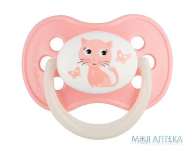 Пустушка Canpol Babies (Канпол Бебіс) 22/597 Animals, силіконова кругла, 18+ міс.