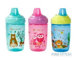 Поїльник-непроливайка Курносики 7028 з силіконовим носиком 300 мл