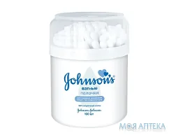 Ватні палички Johnson`s Baby 100 шт круг/уп
