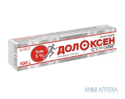 Долоксен стронг гель 50 мг/г по 100 г у тубах