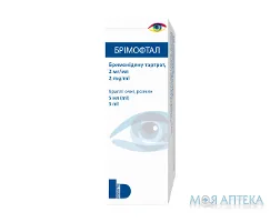 Брімофтал краплі очні р-н, 2 мг/мл по 5 мл у флак.-крап.