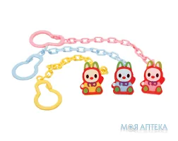 Ланцюжок для пустушки Курносики 7091 Кролик