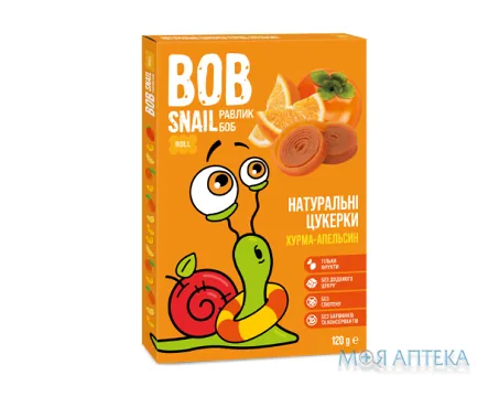 Равлик Боб (Bob Snail) Хурма-Апельсин цукерки 120 г