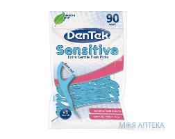 ДенТек (DenTek) Флос-зубочистки Екстра м`які (Sensitive) №90