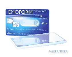 Emoform (Эмоформ) Зубная нить Floss Card флосс - карта с зеркалом 40 м