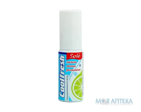 Coolfresh Solo (Кулфреш Соло) Освіжувач для порожнини рота М`ята, лимон, ромашка, 20 мл