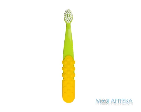 Зубна щітка дитяча (Радіус) Radius Totz Plus екстра м`яка, зелено-жовта, 3+