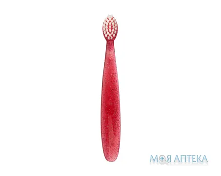 Зубна щітка для немовлят (Радіус) Radius Totz екстра м`яка щетина, коралова, з 18 міс.