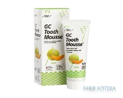 Крем стоматологический GC Tooth Mousse для восстановления эмали зубов, Дыня, 35 мл
